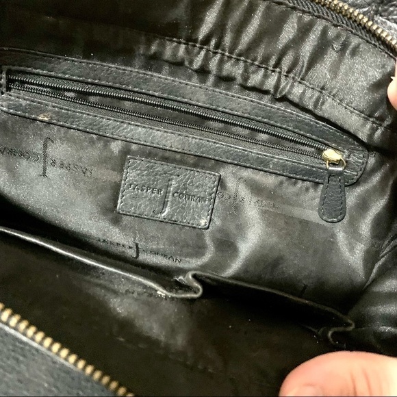 JASPER J CONRAN black leather sachets big bag women’s - Picture 11 of 11